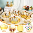 thumbnail image 2 of Coronas de papel doradas MGZTTHW para niños, bricolaje, cumpleaños, 30 unidades, 2 of 7