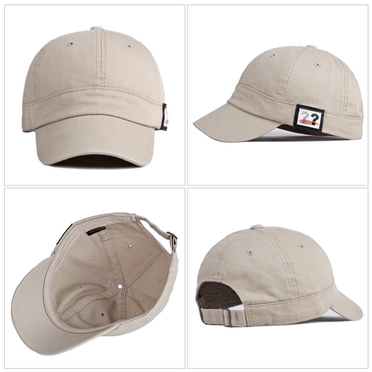 Short Brim Baseball Cap for Women Men, Cotton Equestrian  display picture 1