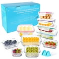 thumbnail image 4 of Glass Food Storage Airtight and Leakproof Containers Set 20 Pieces, 4 of 7