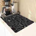 thumbnail image 2 of Alfombrilla para máquina de café, alfombrilla de drenaje de barro de diatomeas para barra de cocina, alfombrilla protectora de escritorio absorbente de secado rápido, alfombrilla aislante térmica sin, 2 of 6