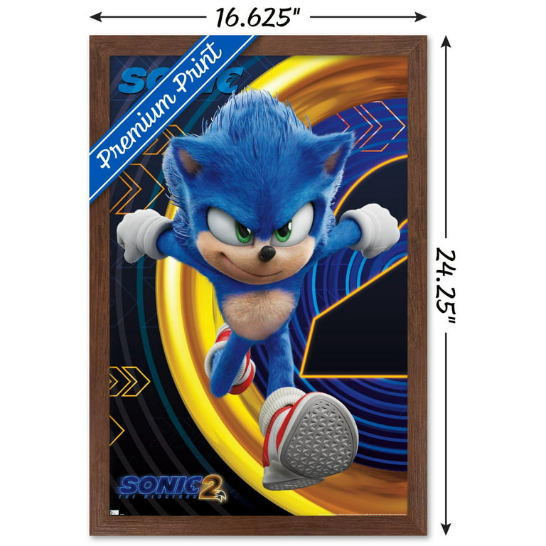 Sonic The Hedgehog 2 - Sonic Wall Poster, 14.725 x 22.375