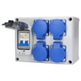 thumbnail image 4 of Waterproof Power Outlet, 200-250V 4 Position Wall Socket  For Power Supply, 4 of 8