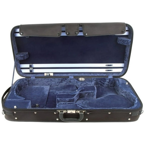 GEWA Maestro Double Case for 4/4 Violin & Viola - Adjustable 36-42.5cm - Black