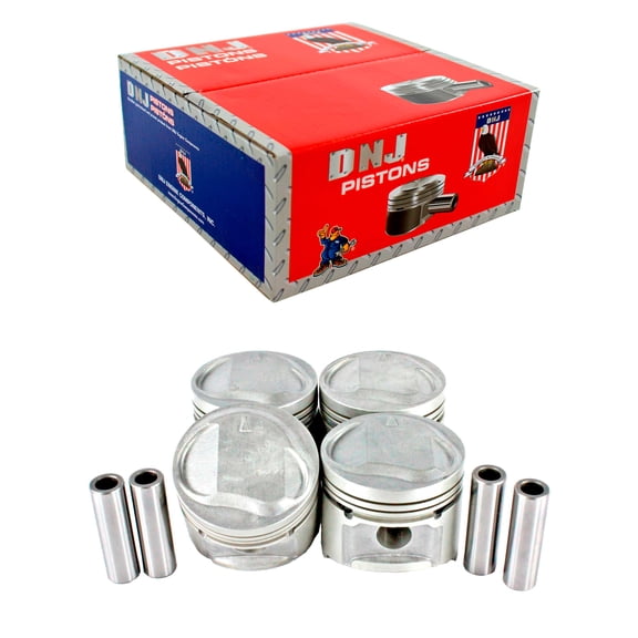DNJ P114 Std. Complete Piston Set Fits Cars & Trucks 90-94 Eagle Mitsubishi Laser 1.8L SOHC 8v