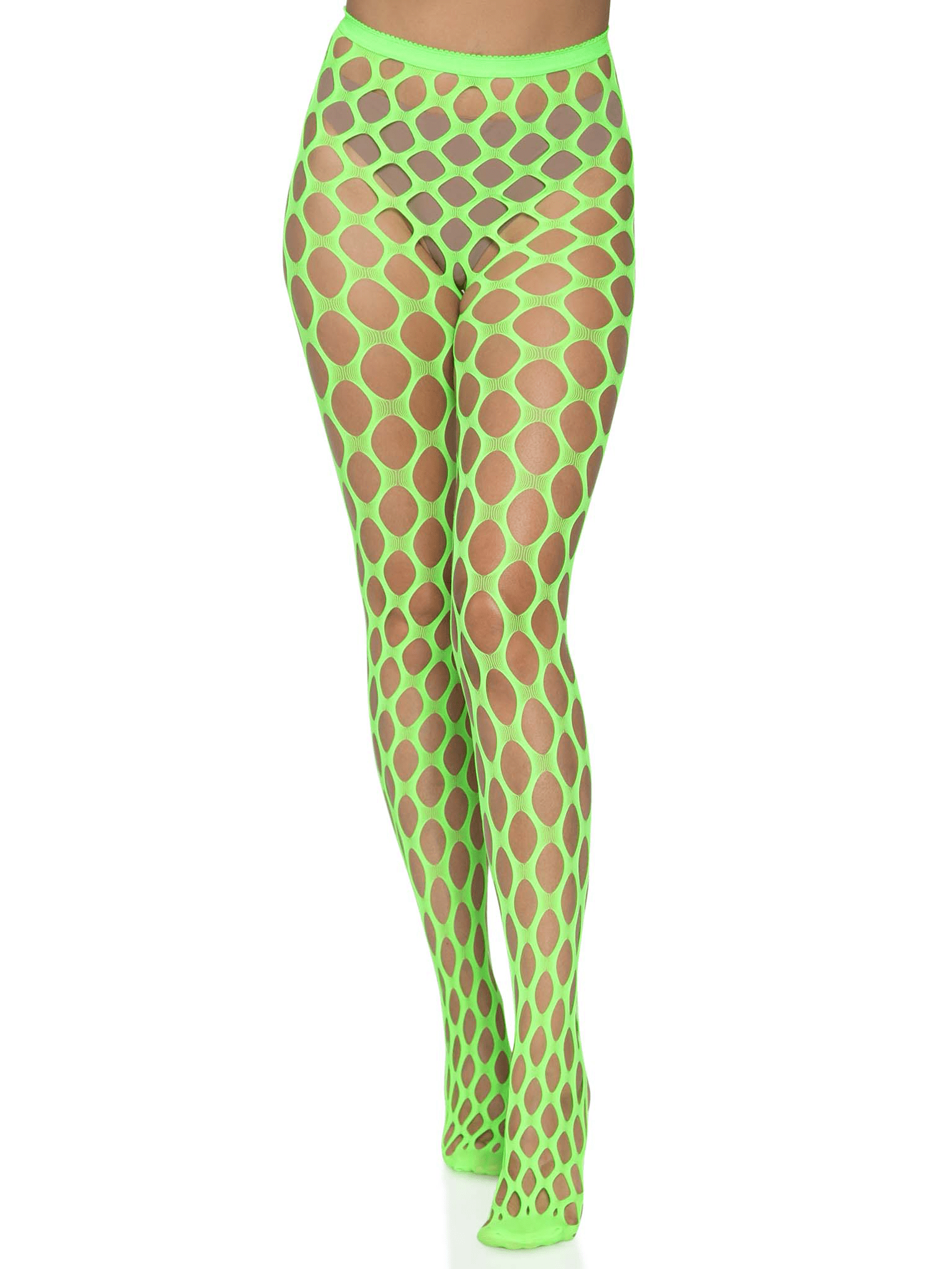 Sexy Women's Fishnet Mesh Tights Festival Neon Pink One Size (90165 lbs)