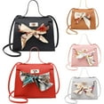 thumbnail image 5 of Women PU Leather Crossbody Shoulder Bag Elegant Silk Scarf Envelope Crossbody Messenger Mini Purse Handbag, 5 of 8