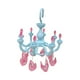 thumbnail image 5 of Tendedero colgante con forma de candelabro con 8 pinzas para secar ropa interior y calcetines. Azul, 5 of 9