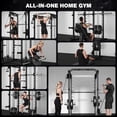 thumbnail image 4 of Forgemus Smith Machine, 2000LBS M11 Multi-Function Squat Rack Power Cage with Cable Crossover System and Smith Bar, All-in-One LAT Pull-Down Machine for Home Gym, 4 of 9