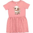 thumbnail image 3 of Inktastic Cute Fluffy Lamb Girls Toddler Dress, 3 of 5