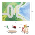 thumbnail image 4 of Hey! Play! Kids Deluxe Wooden Train Set with Play Mat, 4 of 4