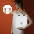 thumbnail image 5 of Modern Intelligent Electronic Scale 8 Eletrode Body Scale, Tempered Glass Digital Body Weight Bathroom Scale for Adults and Kids & Seniors - White, 5 of 9
