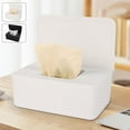 thumbnail image 3 of POINTERTECK Tissue Storage Box Dustproof Wet Wipes Napkin Dispenser Holder Storage Organizer with Lid Baby Nappy Tissue Box Holder for Home Office, 3 of 8