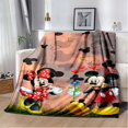 thumbnail image 3 of Manta de felpa suave con dibujos animados de Disney Mickey Minnie, manta de franela para sala de estar, dormitorio, cama, sofá, funda de picnic, 3 of 5