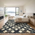thumbnail image 3 of ODIKA 3'x5' Machine Washable Non-Slip Area Rug, Geometric Greige High Traffic Rug, Gray, 1009905, 3 of 7