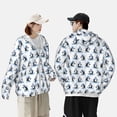 thumbnail image 4 of Gaeub Skiing Penguin Funny Men's and Women's UPF 50+ Long-Sleeved Sun Protection Clothing, Fishing Shirt Long Sleeve Zip-Small, 4 of 7