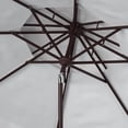 thumbnail image 3 of SAFAVIEH Outdoor Collection Zimmerman 9-Foot Double Top Market Umbrella White, 3 of 6