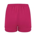 thumbnail image 4 of Mohiass Women Shorts for Seniors Summer Casual High Waisted Drawstring Wide Leg Womens Gauze Short Shorts Hot Pink S, 4 of 6