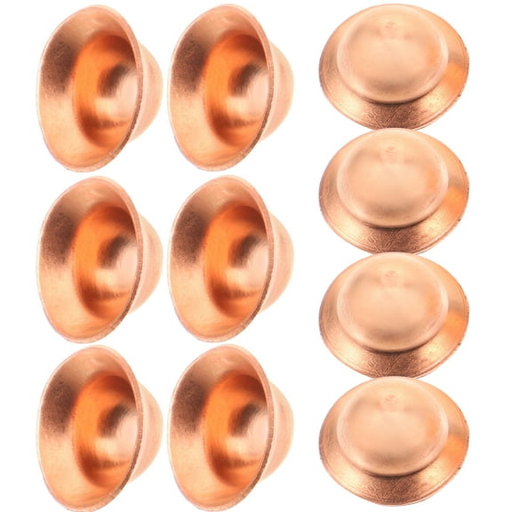 NICEXMAS Pipe Fittings Connector Copper Pipe End Caps 10pcs