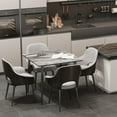 WisFor Sintered Stone Dining Table Kitchen Table Furniture with