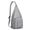 Grey-18, variant on Symmetrical Bohemian Sling Backpack - Tribal Print Shoulder Bag, Multi-Pocket Travel Pack