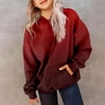 thumbnail image 2 of Gyujnb Long Sleeve Gradient Brushed Lined Warm Hoodie Featuring Front Pocket Loose Casual Daily Top (Unisex),7-8 Years, 2 of 5
