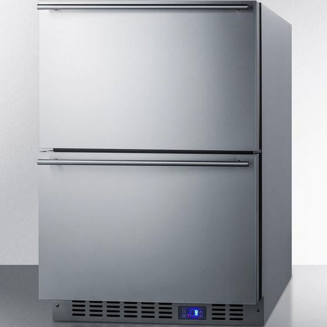 Summit Classic 24-Inch 3.4 Cu. Ft. Double Drawer Refrigerator