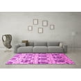 thumbnail image 3 of Ahgly Company Indoor Rectangle Abstract Pink Contemporary Area Rugs, 6' x 9', 3 of 4