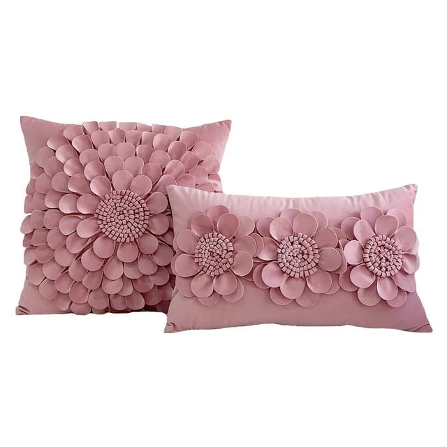 Funda de almohada con diseño de tulipán verde fresco y sencillo con flores bordadas para sofá, cama, almohada de cintura para oficina