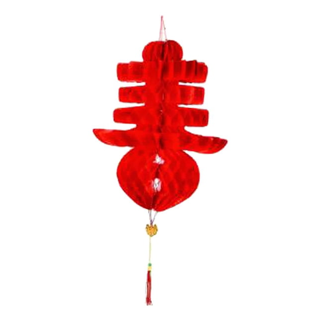 veasfak 10pcs Lanternes Rouges Chinoises Décorations de Festival pour le Nouvel An Festival de Printemps Mariage et Restaurant Papier Plastique Imperméable à l'Eau H