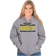 thumbnail image 4 of US Army Star Logo Duty Honor Courage Unisex Plus Size Zip Hoodie Brisco Brands 2X, 4 of 5