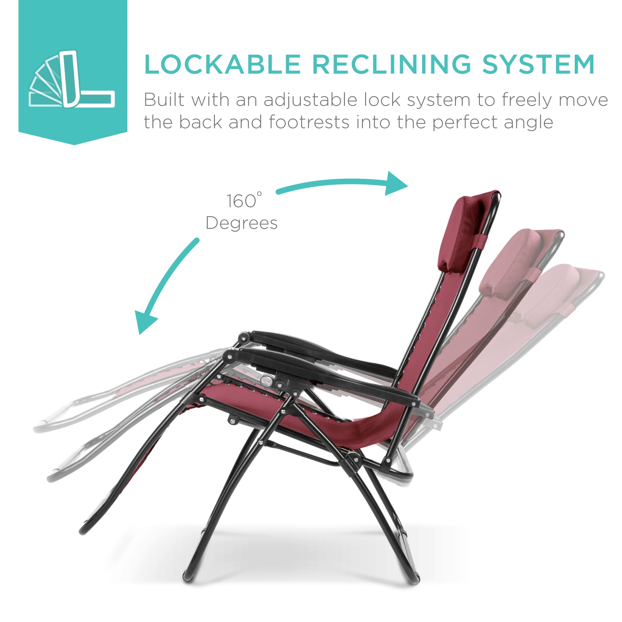 Best Choice Products Oversized Zero Gravity Chair Folding Outdoor