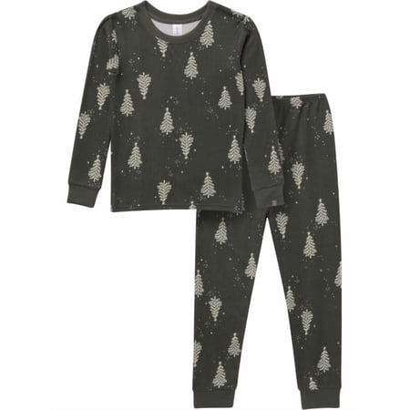 Modern Moments by Gerber Toddler Neutral Footless Pajama Set, Sizes 12 Months - 7 Kids