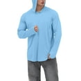 thumbnail image 5 of Sanmadrola Mens UPF 50+ Sun Protection Hoodie Fishing Shirts for Men Long Sleeve SPF Hiking Running Workout Thumbhole Shirt Hooded Quick Dry Lightweight, 5 of 8
