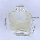 thumbnail image 5 of Zhuge Bolso de hombro tejido para mujer, bolso de mano tejido, bolso de mano tejido elegante para playa de verano, bolsos de hombro de 5,51 x 4,33 x 5,9 pulgadas (blanco), 5 of 5
