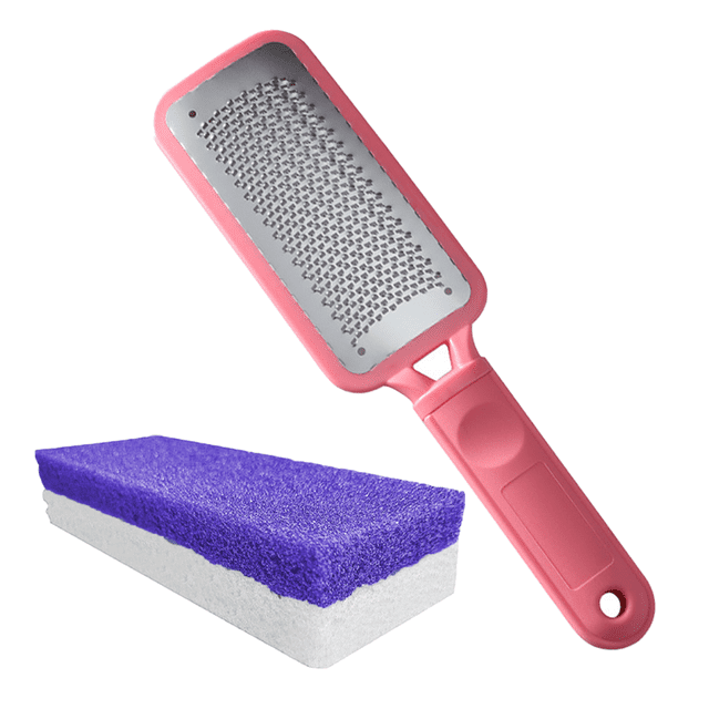 Kit de pedicura profesional para el cuidado de los pies, Lima para pies y piedra pómez 2 en 1 para eliminar callos de pies