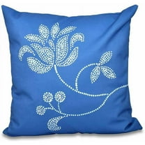 Simply Daisy 16" x 16" Traditional Flower-Single Bloom Floral Print Pillow