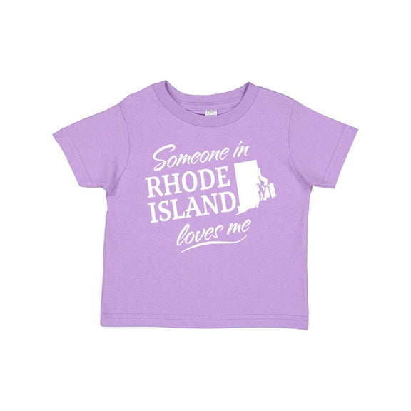 Inktastic Someone in Rhode Island Loves Me Boys or Girls Toddler T-Shirt