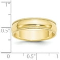 thumbnail image 4 of 10K Yellow Gold 10Ky 6mm Milgrain Half Round Band Size 9 Made In United States 1m060-9, 4 of 5