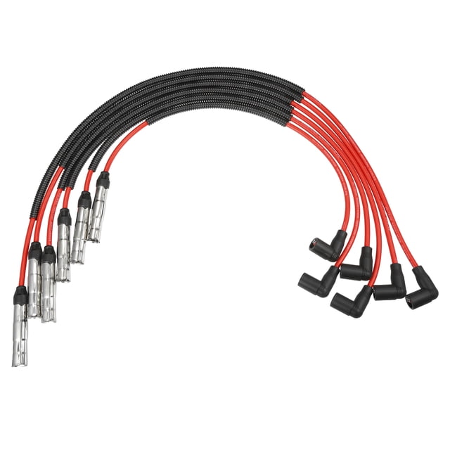 Cables de bobina de bujía de automóvil Unique Bargains de 7 mm, aptos para VW Golf Jetta Passat No.021998031A/021998031 - Paquete de 6