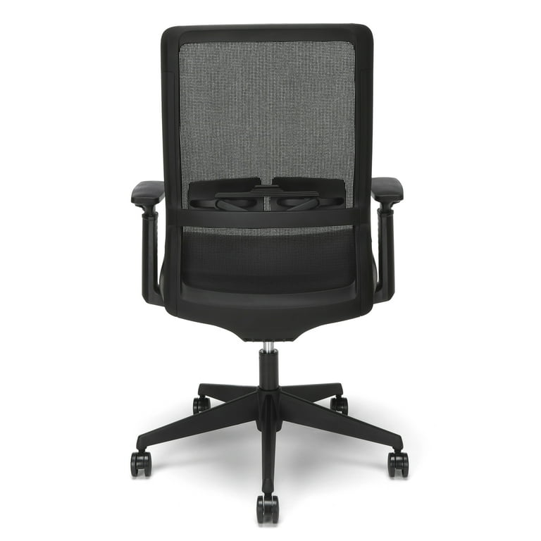 HON Basyx Biometryx Commercial Grade Mesh Back with Bonded Leather
