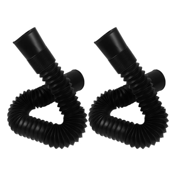 BESTONZON 2Pcs Multifunctional Black Flexible Car Heater Duct for Air Conditioner Exhaust
