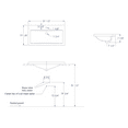 thumbnail image 2 of EAGO BH001 White Ceramic 32"x19" Rectangular Drop In Sink, 2 of 6