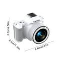 thumbnail image 3 of Lksixu CCD High-definition Mini DSLR Digital Camera With Front And Rear Double Lenses Rotating Focus And Multiple Filter Plastic digital camera Electronics for Home Office School, 3 of 6