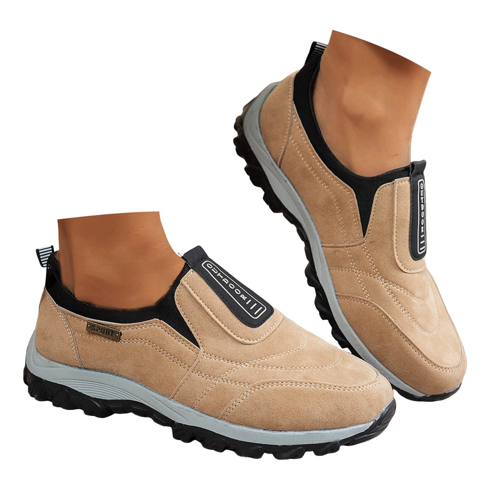 YLYL Women's Men's Orthopedic Shoes Arch Support Slip on Waterproof Lightweight Outdoor Hiking Walking Shoes