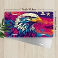 thumbnail image 2 of License Plate, Colorful Eagle and Flag Decorative Front,Personalized Stainless Steel License Plate Cover For Men Women,12.2" X 6.2", 2 of 6