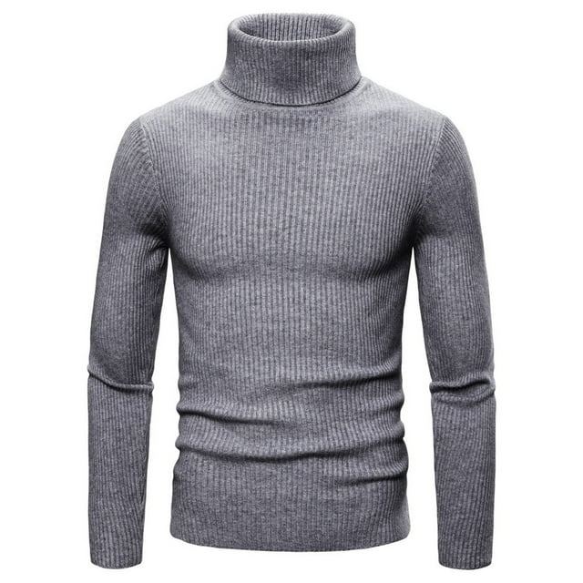 EGNMCR Chandail à Col Roulé pour Hommes, Chandails en Molleton pour Hommes, Chemise de Base Extensible pour Hommes, Chandail à Col Montant en Tricot, Chandail Coloré pour Hommes
