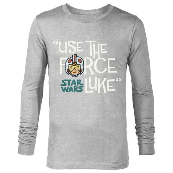Star Wars Luke Skywalker Use The Force - Long Sleeve T-Shirt for Men – Customized-Athletic Heather