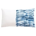 thumbnail image 2 of SAFAVIEH Arielle Solid Pillow, 12" x 20", Blue/White, 2 of 4
