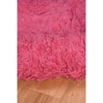 thumbnail image 4 of Contemporary Home Living 2.5' x 4.25' Hand-Woven Shag Wool Rectangular Area Throw Rug - Fuchsia Pink, 4 of 5