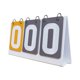 thumbnail image 2 of Score Board Scoreboard Portable 3 digits Sports for Badminton Large Sports Scorekeeper Flipper Indoor Games Flip Score Board, 2 of 5